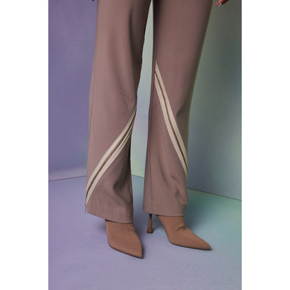 The Dapper Lady Jordan Brown Stripes Pant