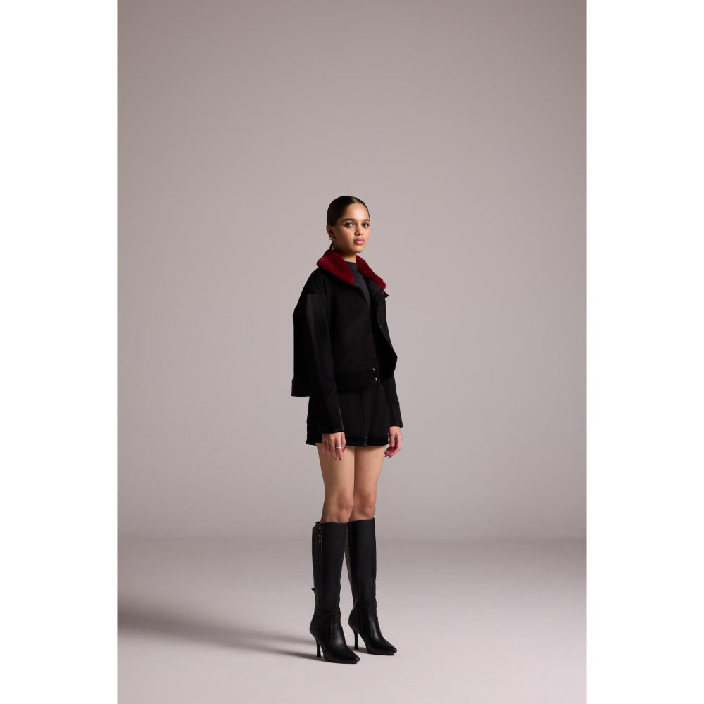 The Dapper Lady Black Sienna Shorts