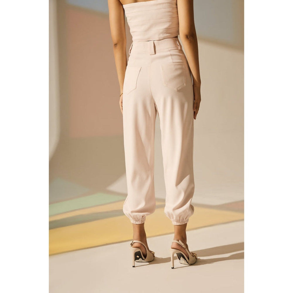 The Dapper Lady Pearl Black Joggers