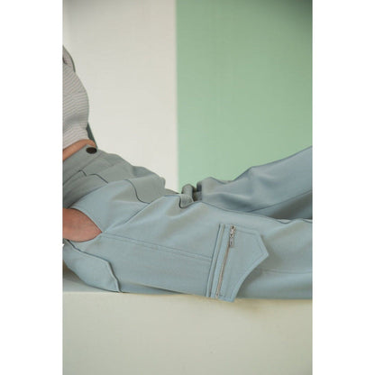 The Dapper Lady Sage Zipped Joggers
