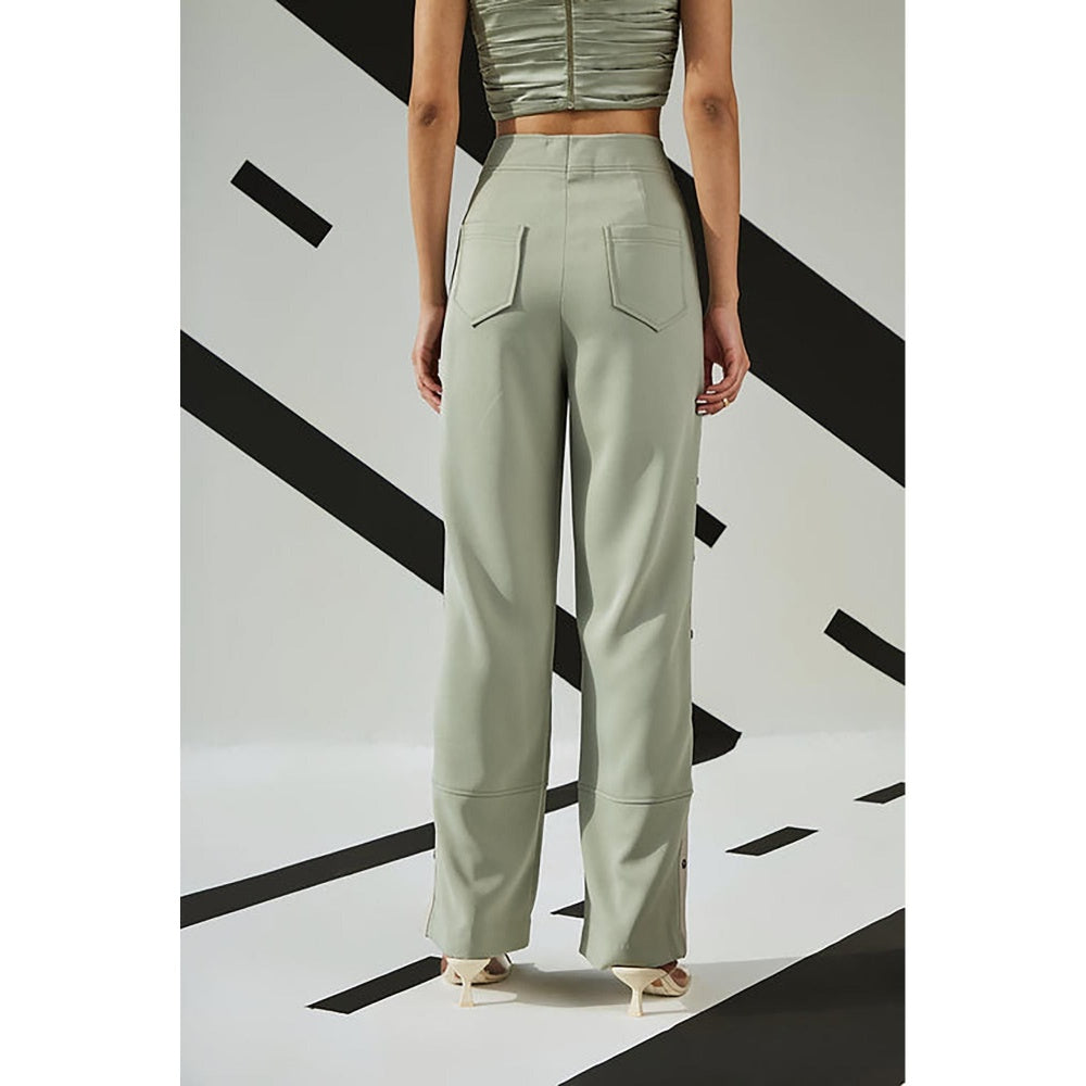 The Dapper Lady Jade Flared Pants