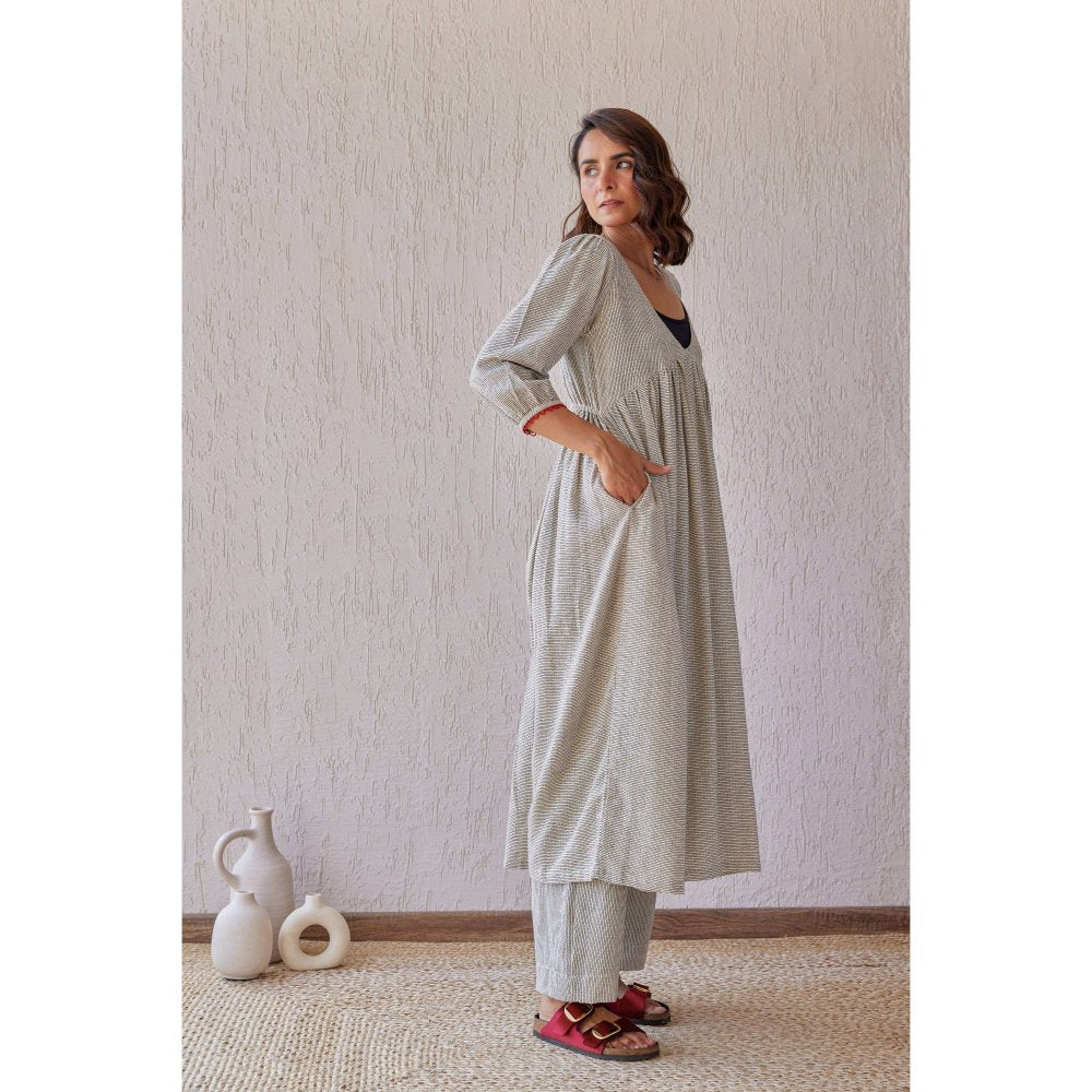 The Yellow Bow Ebony Grey Co-Ord (Set of 3)