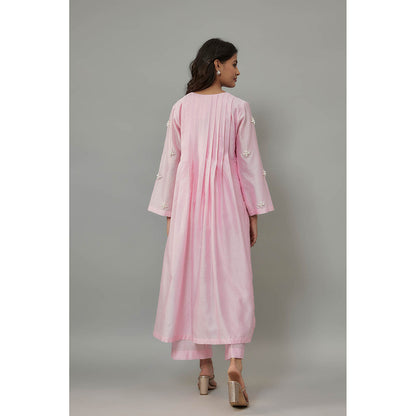 THE AARYA Aylin Pink Kurta with Palazzo (Set of 2)