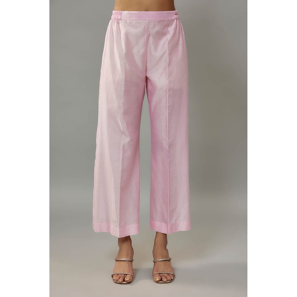 THE AARYA Aylin Pink Kurta with Palazzo (Set of 2)