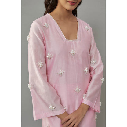 THE AARYA Aylin Pink Kurta with Palazzo (Set of 2)