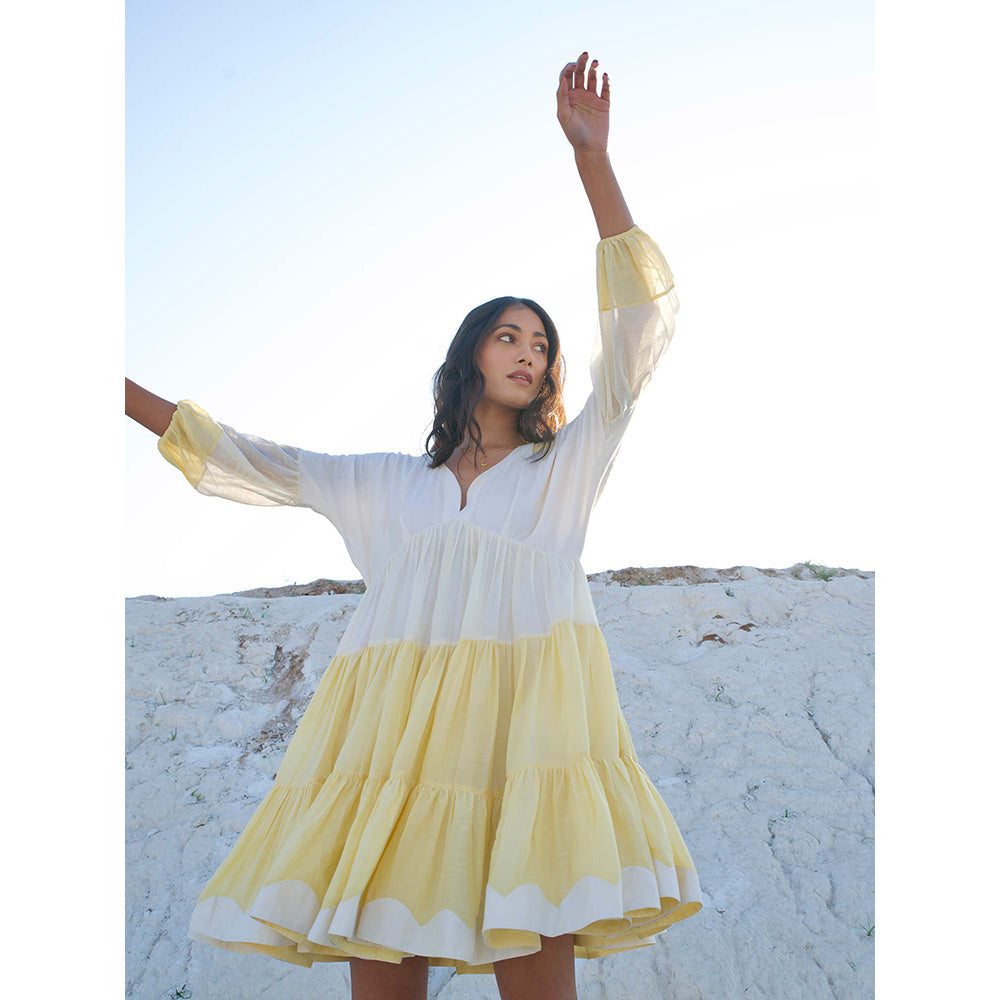 The Loom Art Dreamy Caramel Dress - Yellow