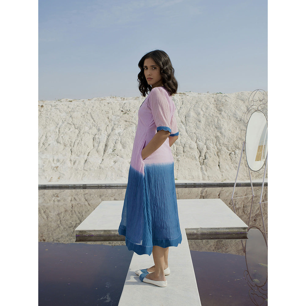 The Loom Art Cobalt Lavender Dress