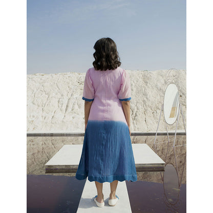 The Loom Art Cobalt Lavender Dress