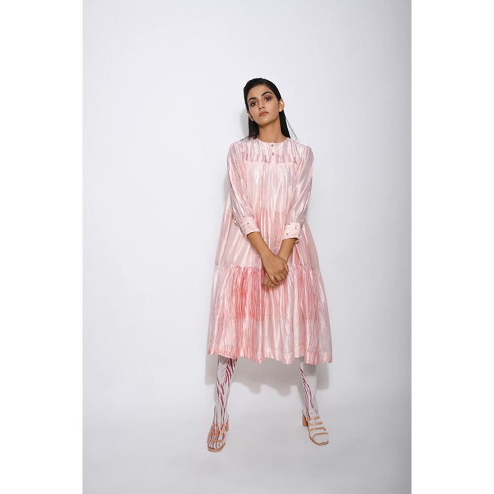 The Loom Art Ivory Mist Knee Length Dress