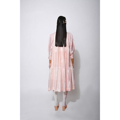 The Loom Art Ivory Mist Knee Length Dress
