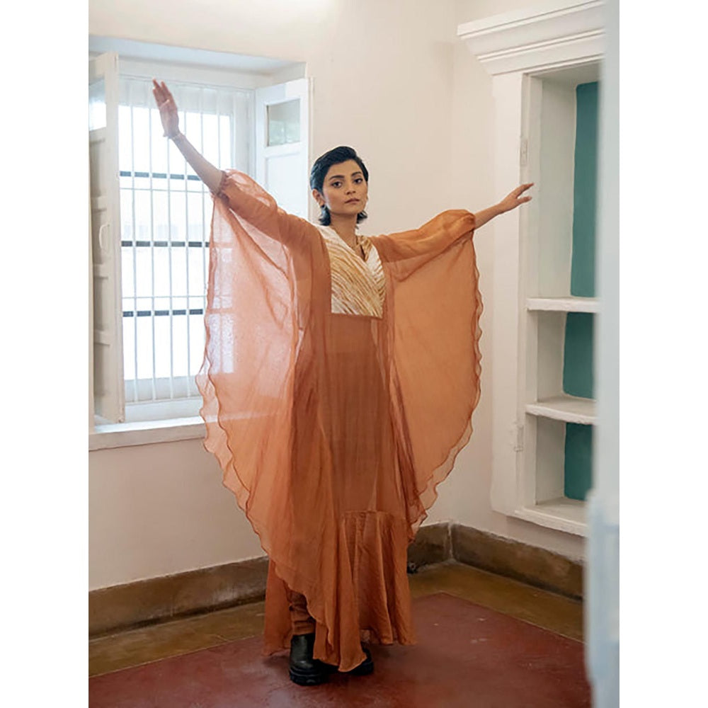 The Loom Art Burnt Sepia Maxi Dress