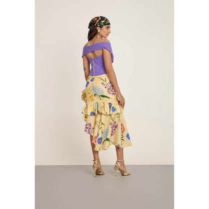 The Whole Nine Yards Purple Mirari Top with Rene Skirt (Set of 2)