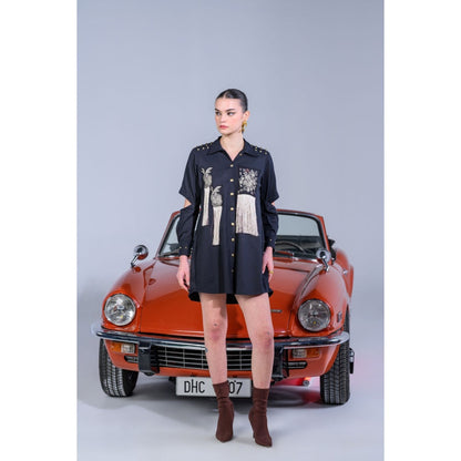 The Dramebaaz Company Twilight Button-Down Dress