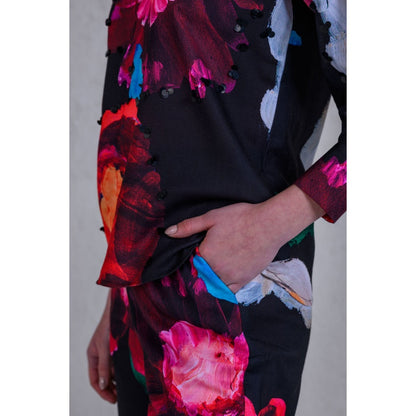 The Dramebaaz Company Scarlet Gardens Pant and Top (Set of 2)