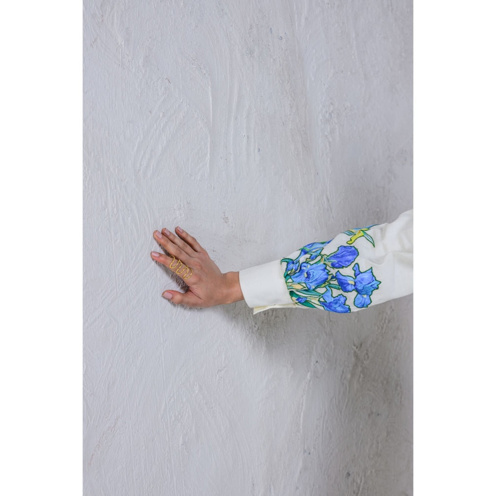 The Dramebaaz Company Floral Rhapsody Shirt Dress