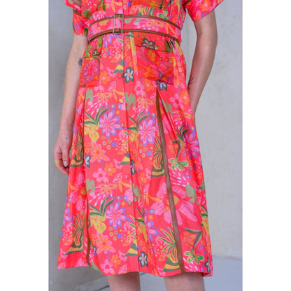 The Dramebaaz Company Prism Petal Shirt Dress with Belt (Set of 2)