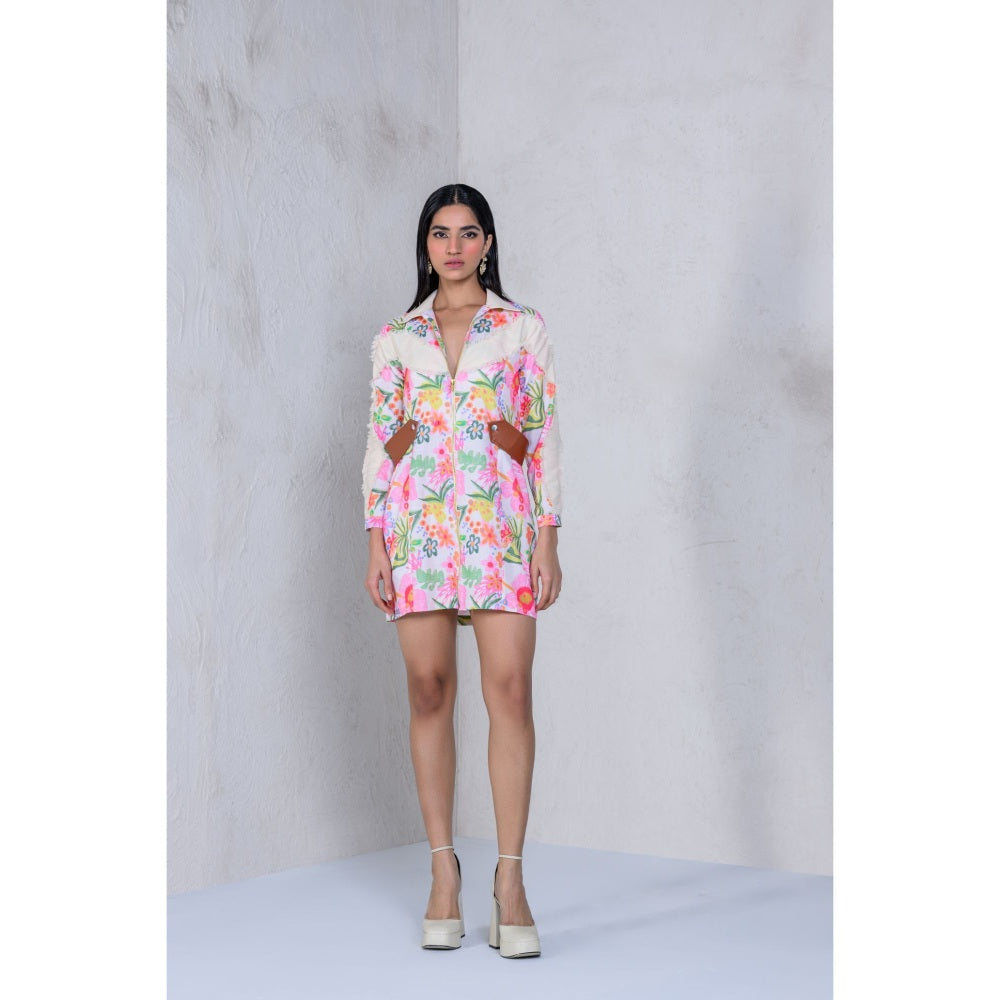 The Dramebaaz Company Petunia Power Shirt Dress