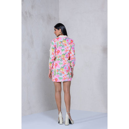 The Dramebaaz Company Petunia Power Shirt Dress