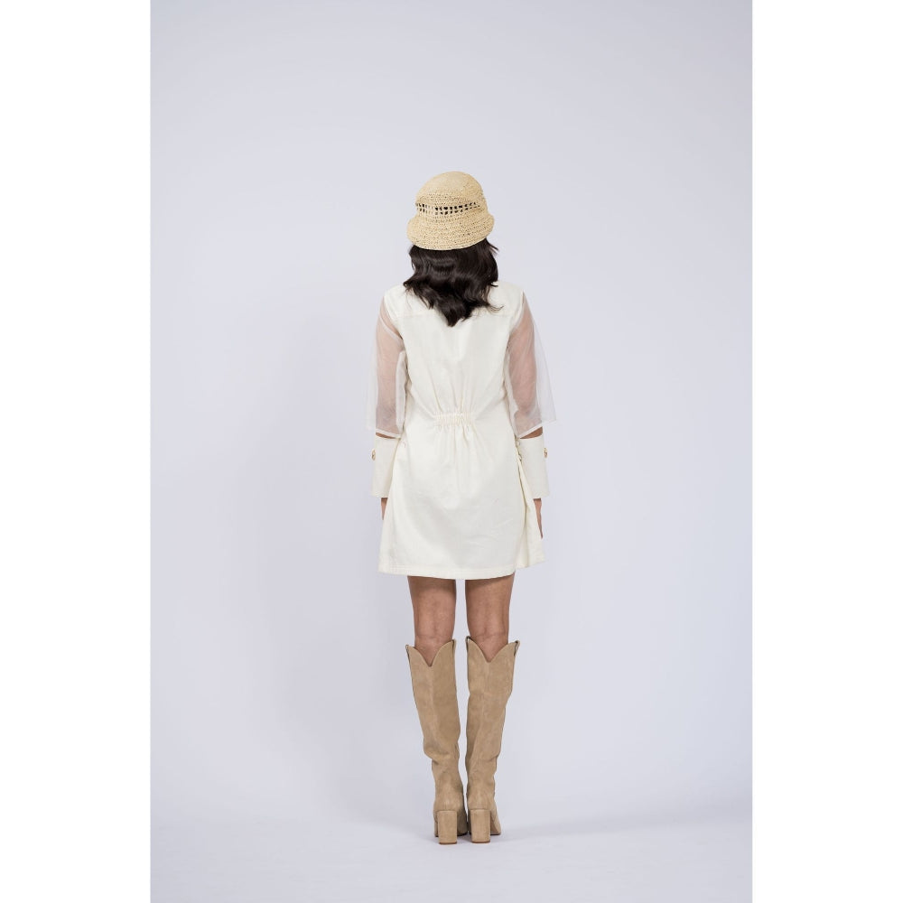 The Dramebaaz Company Pearls Of Darcy Shirt Dress