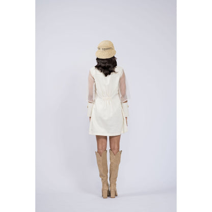 The Dramebaaz Company Pearls Of Darcy Shirt Dress