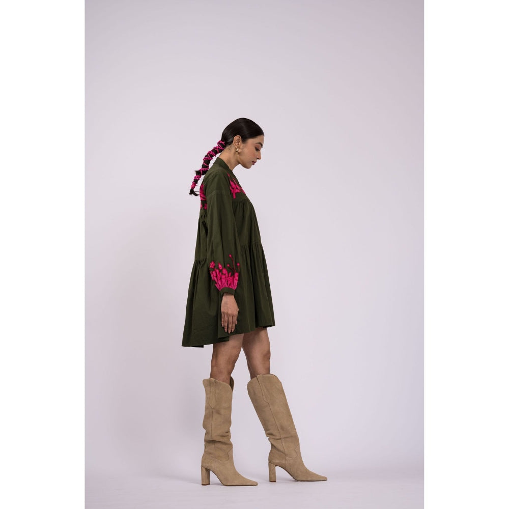The Dramebaaz Company Whispering Breeze Tier Dress