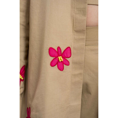 The Dramebaaz Company Roseate Embroidered Skirt Set (Set of 3)