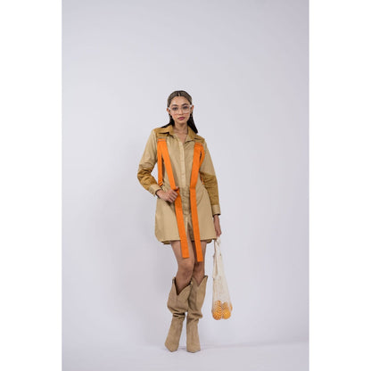 The Dramebaaz Company Reese Buckle Shirt Dress