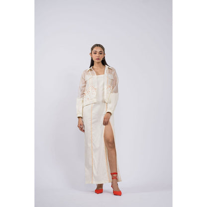 The Dramebaaz Company White Brie Jacket
