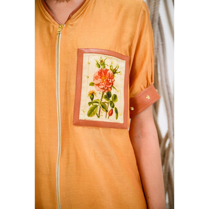 The Dramebaaz Company Rustique Floral Print Top and Pant (Set of 2)