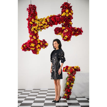 The Dramebaaz Company Queen Of Midnight Lbd Printed Dress