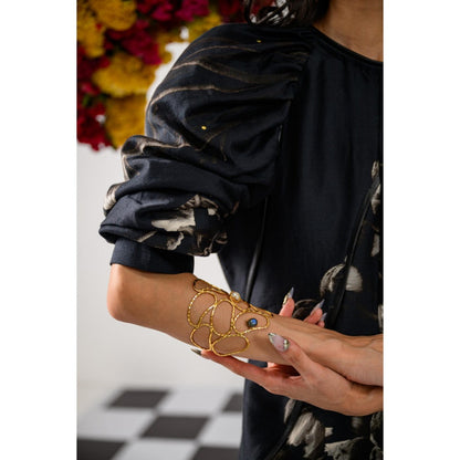 The Dramebaaz Company Queen Of Midnight Lbd Printed Dress