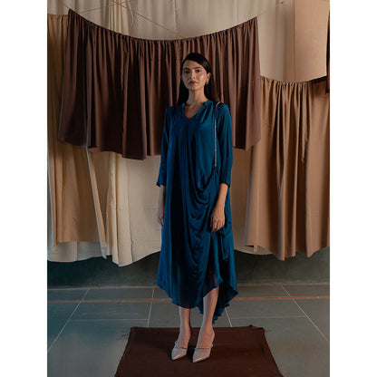 The Burnt Toast Blue Midi Dress