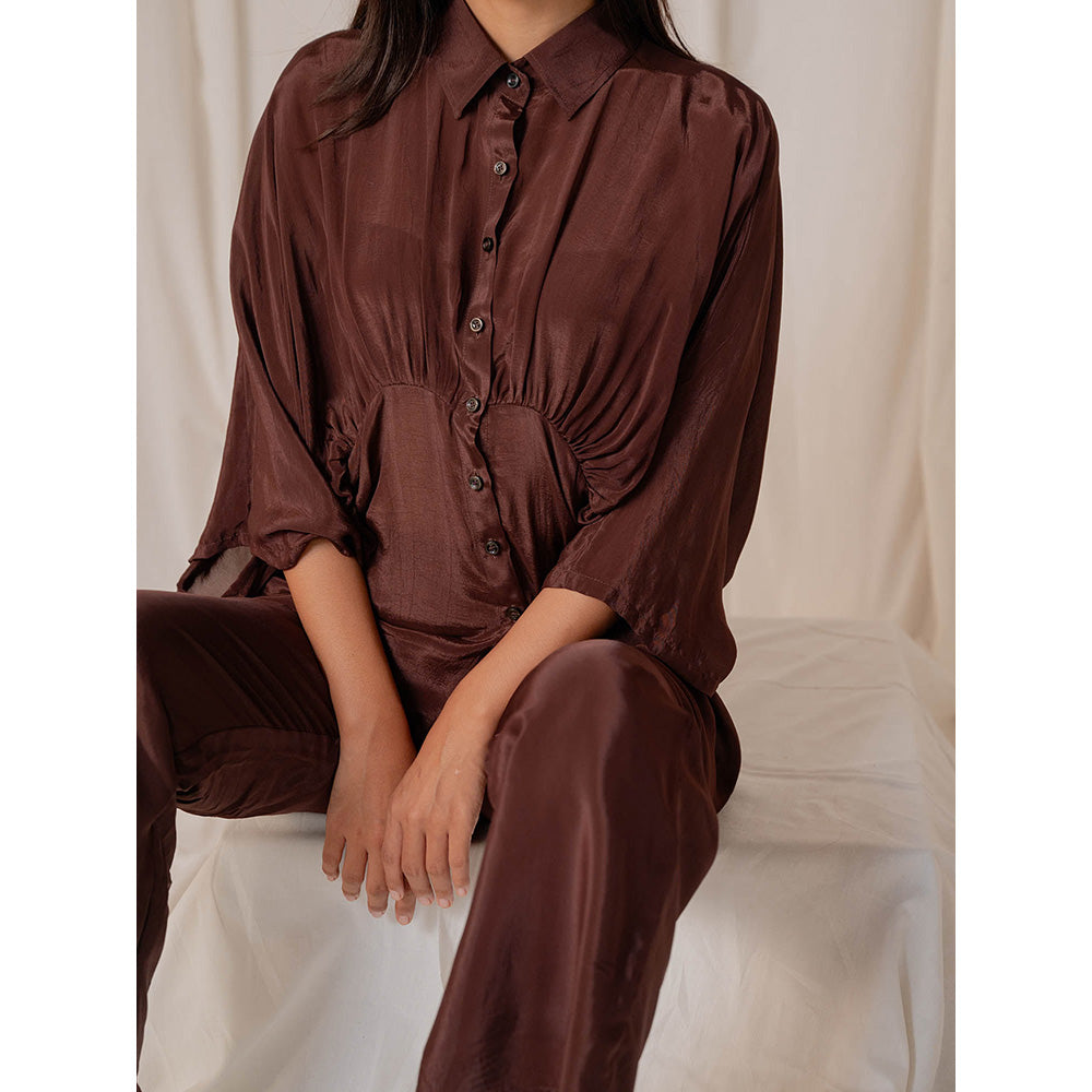 The Burnt Toast Brown Gather Shirt