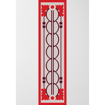 Thee Modern Roots Women Undulating Elegance Silk Stole Red