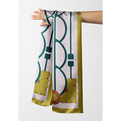 Thee Modern Roots Women Organic Rhythms Silk Stole Mustard