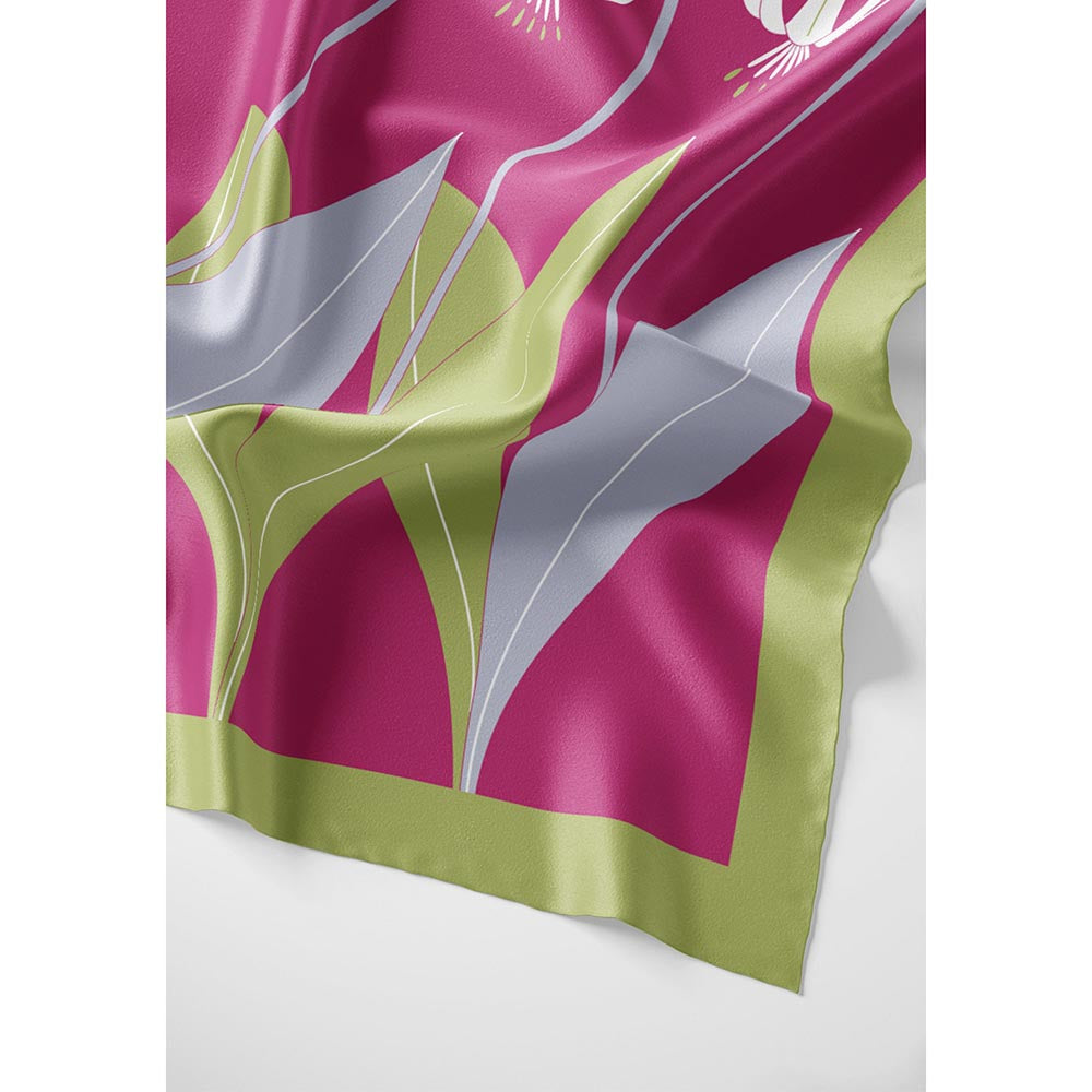 Thee Modern Roots Women Magic of Paradise Silk Stole Pink