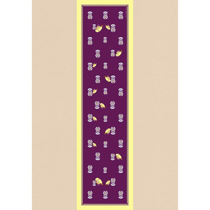 Thee Modern Roots Women Whimsical Wings Silk Stole Purple