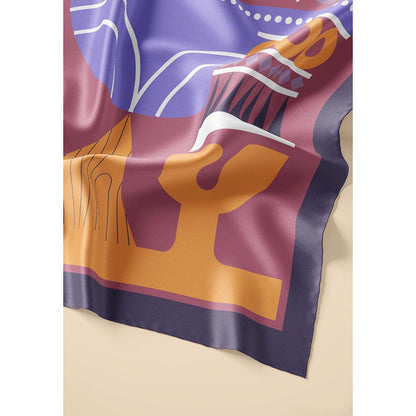Thee Modern Roots Women Bluebird's Bouncing Ballet Silk Stole Pink
