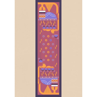Thee Modern Roots Women Bluebird's Bouncing Ballet Silk Stole Pink