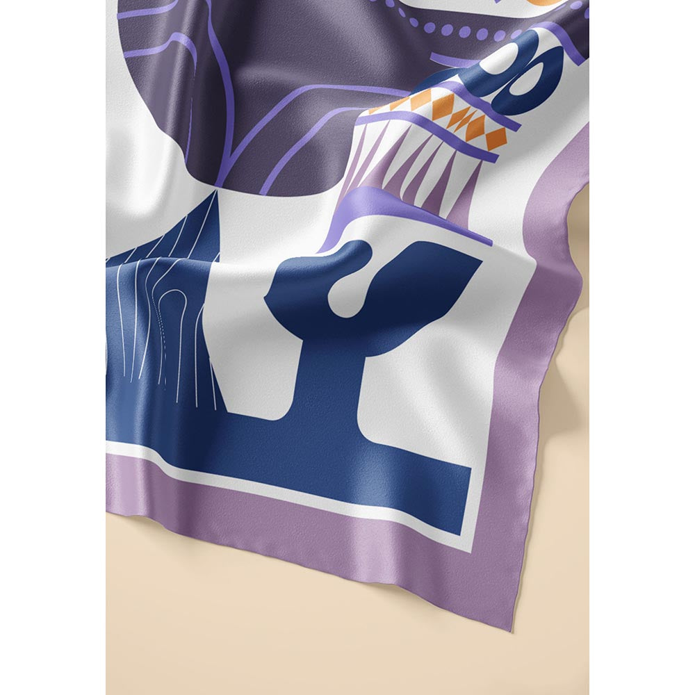 Thee Modern Roots Women Dove Wings Silk Stole White