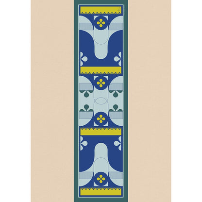 Thee Modern Roots Women River Run Ripple Silk Stole Navy Blue