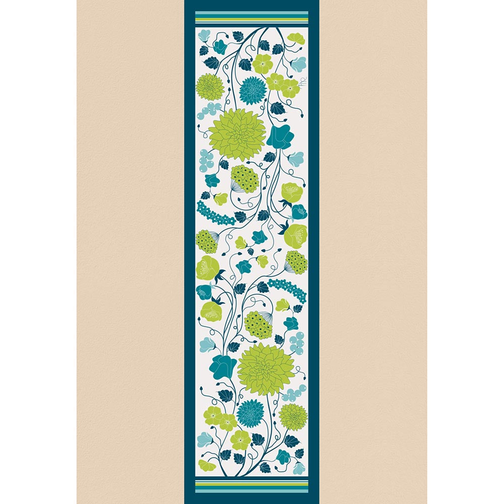 Thee Modern Roots Women Emerald Ivy Silk Stole Green