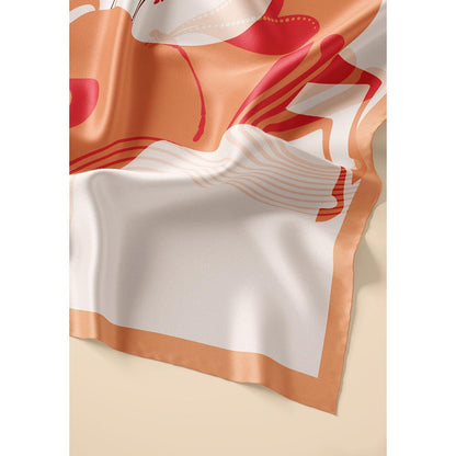 Thee Modern Roots Women Phoenix Rising Silk Stole Orange