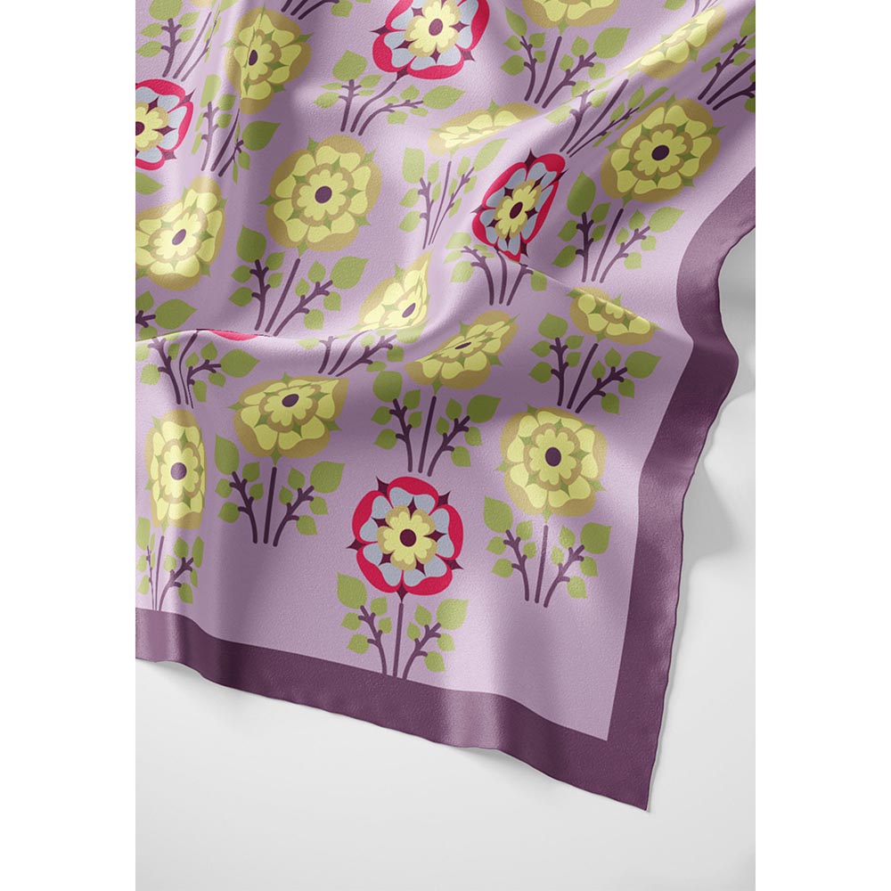 Thee Modern Roots Women Blooming Beauty Silk Stole Mauve