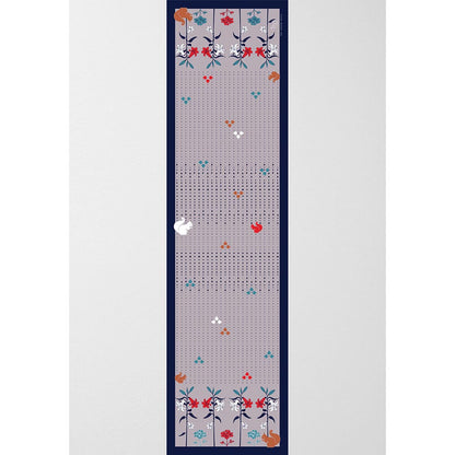 Thee Modern Roots Women Floral Serenade Silk Stole Grey