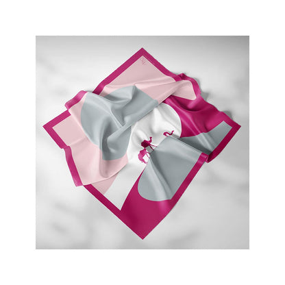 Thee Modern Roots Women Nomad's Oasis Silk Scarf Pink
