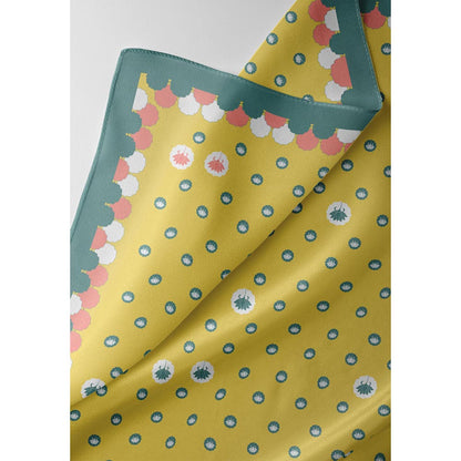 Thee Modern Roots Yellow Lotus Dreams Silk Dupatta