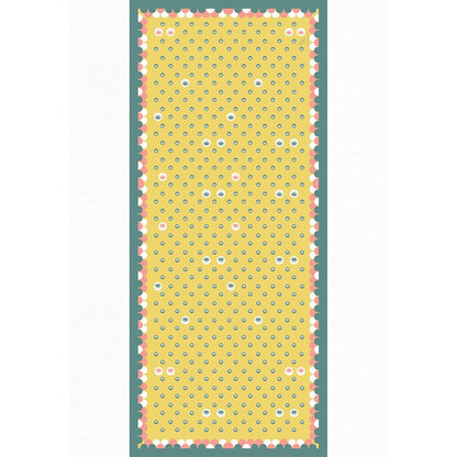 Thee Modern Roots Yellow Lotus Dreams Silk Dupatta