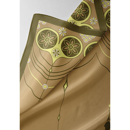 Thee Modern Roots Beige Retro Heart Silk Dupatta