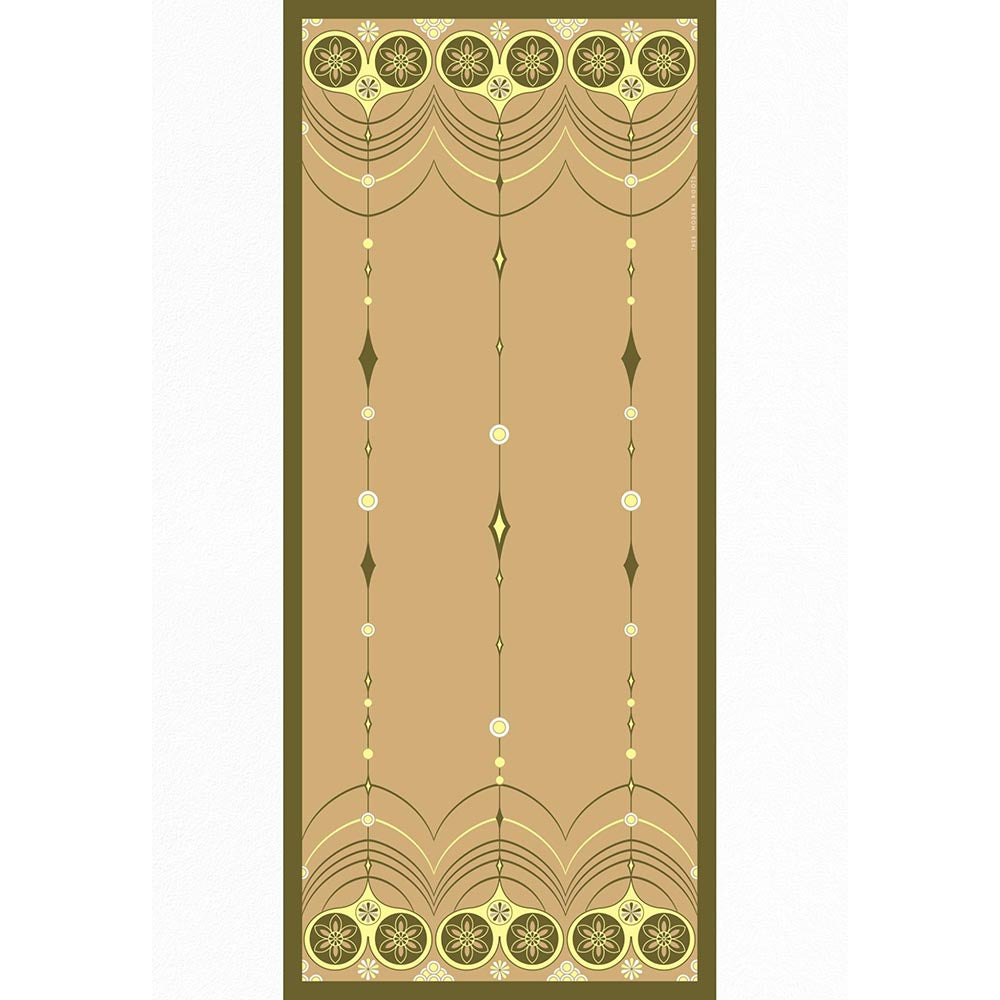 Thee Modern Roots Beige Retro Heart Silk Dupatta